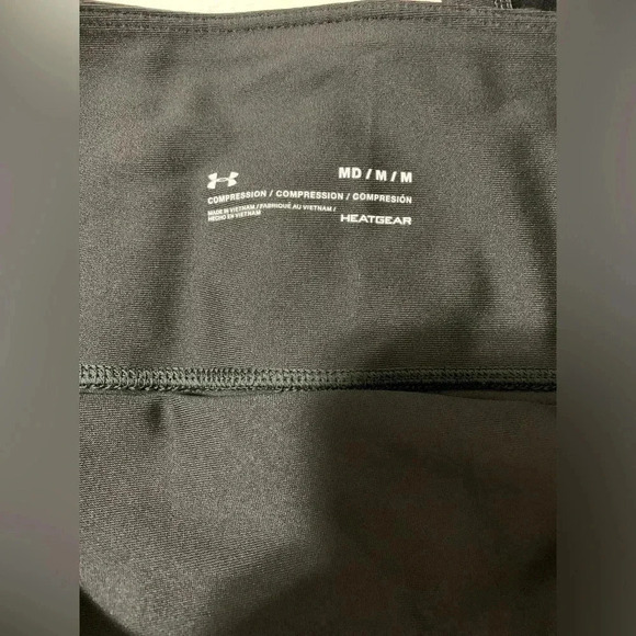 Women’s Under Armour Training HeatGear Compression Leggings Size Medium Black - Picture 6 of 8